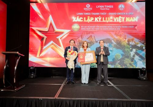 Tổ hợp nghỉ dưỡng khoáng nóng 5 sao nhận chứng nhận kỷ lục Việt Nam